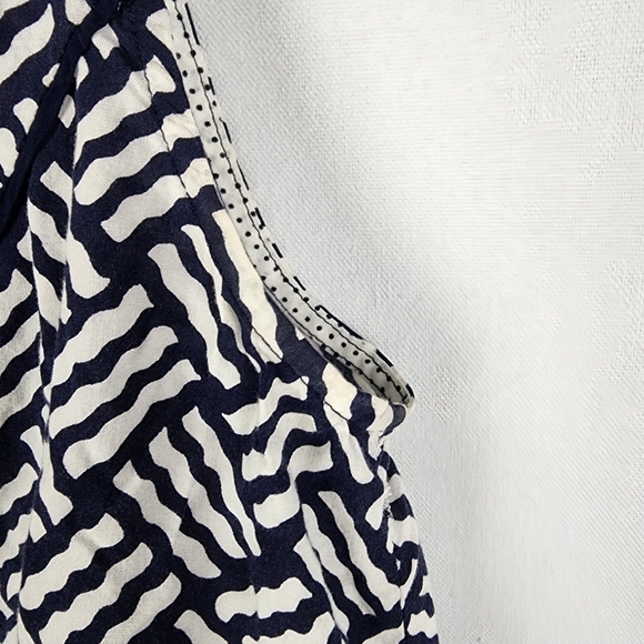 Maeve Anthropologie Womens Black & White Cotton Button up Ardmore Tank Size 2 - Picture 3 of 8